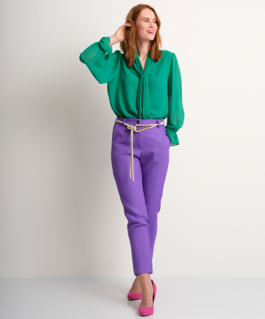 chique pantalon paars