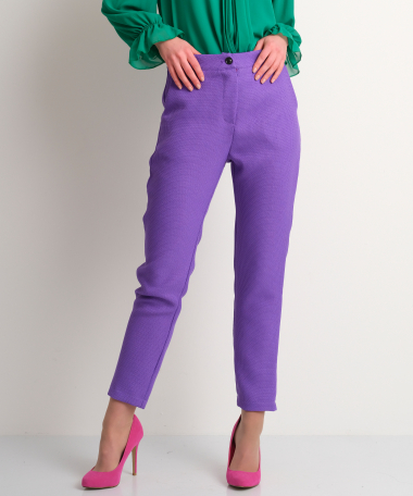 chique pantalon paars
