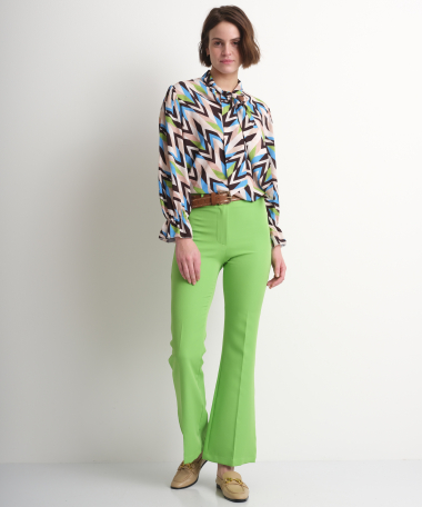 flared pantalon groen
