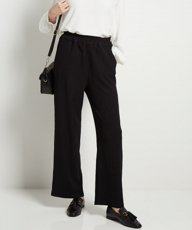 fancy wide fit broek