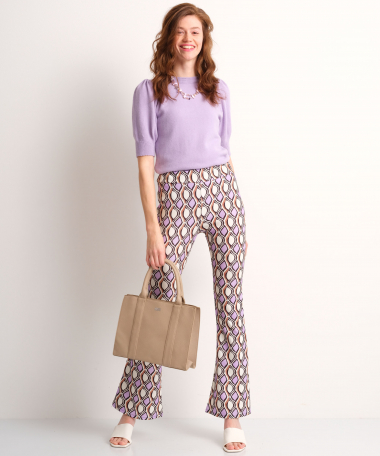 flared fit broek lila