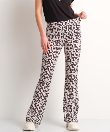 flared broek geometrisch