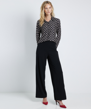 wide fit broek crepe