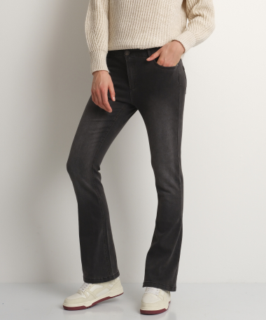 Flared fit stretch jeans