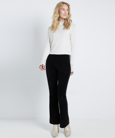 flared fit broek ribvelvet