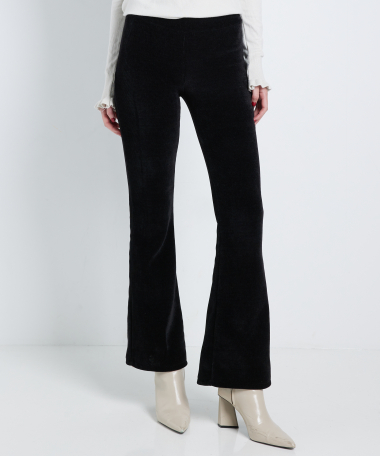 flared fit broek ribvelvet