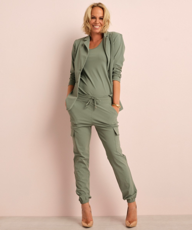 baggy cargobroek travelstof