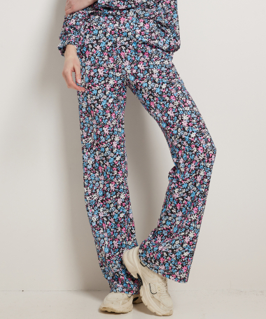 wide fit bloemen broek