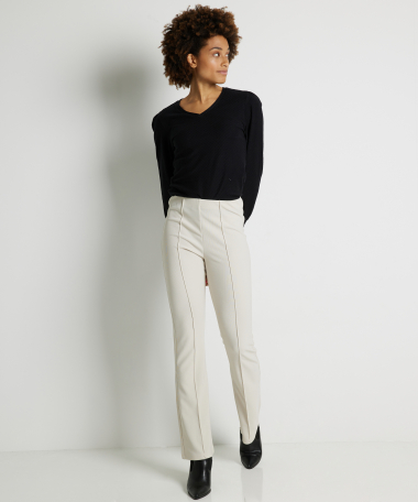 uni flared fit broek rib