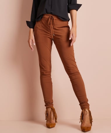slim fit broek travelstof