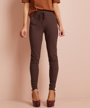 slim fit broek travelstof