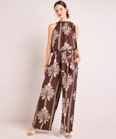 wide fit broek palmprint