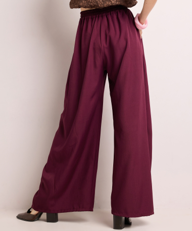 wijde pantalon met plooien