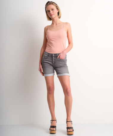 jogg jeans short (grijs)
