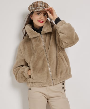 fake fur jasje