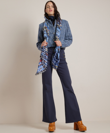 kort tweed jasje