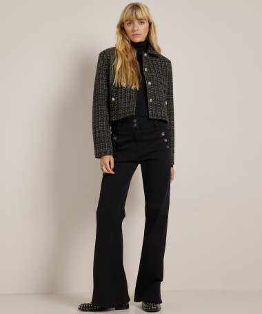 kort tweed jasje