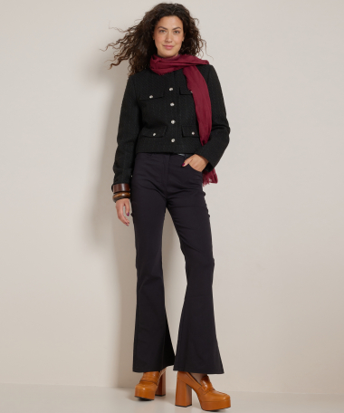 tweed jasje kort met knopen