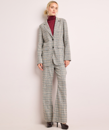 blazer met ruiten dessin