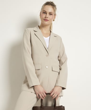 uni blazer met knoopsluiting
