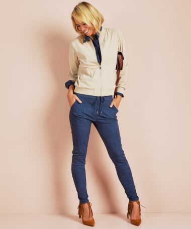 travelstof bomber jasje