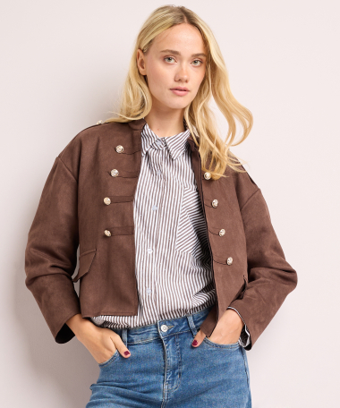 korte blazer met knopen