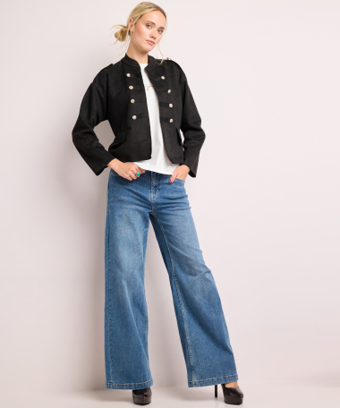 korte blazer met knopen