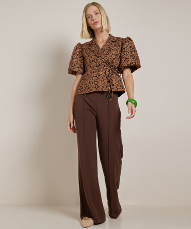 overslag blazer all-over dessin