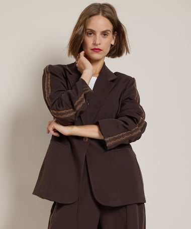 blazer met bies