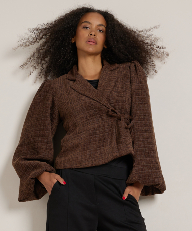 overslag blazer boucle
