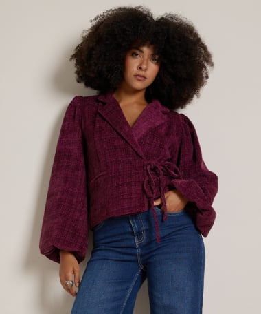 overslag blazer boucle