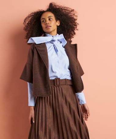 wollook jasje korte mouw