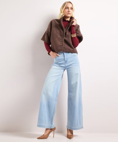 wollook jasje korte mouw