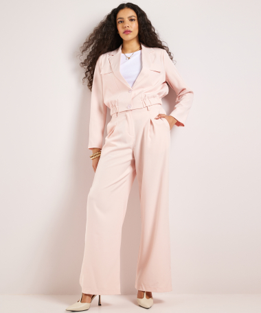 korte blazer met elastiek