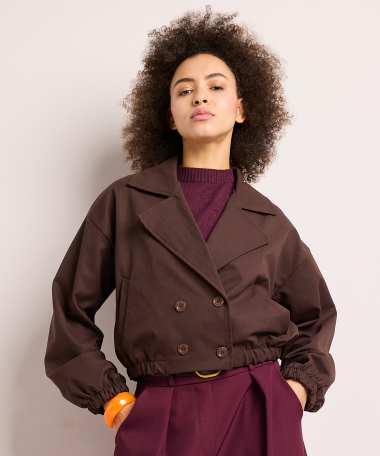 korte blazer met knopen