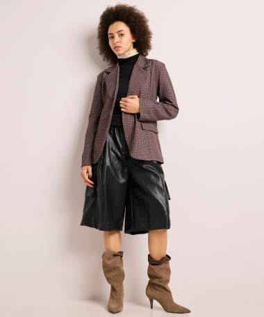 blazer met geruit dessin