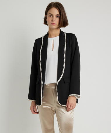 blazer met fancy bies