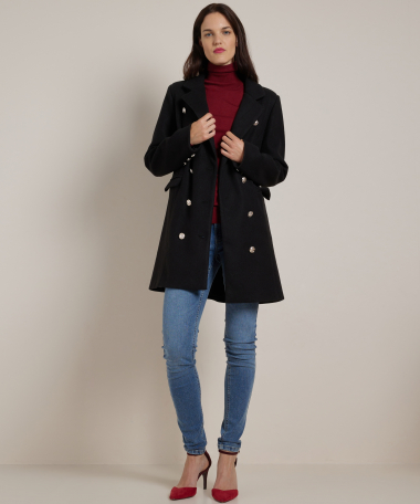 wollook blazer jas met knopen