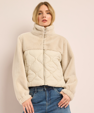 faux fur jas gestept