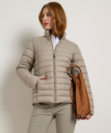 basic jas met opstaande kraag