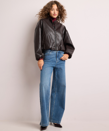 bomber lederlook