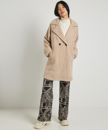 beige jas