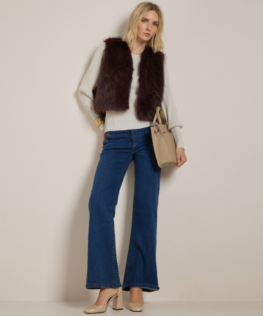 faux fur gilet