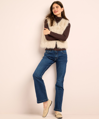 faux fur gilet