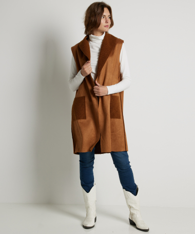 lang gilet lammylook