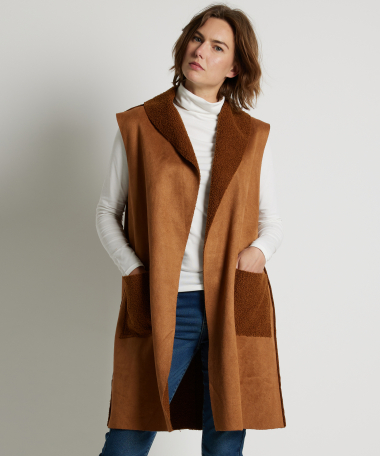 lang gilet lammylook