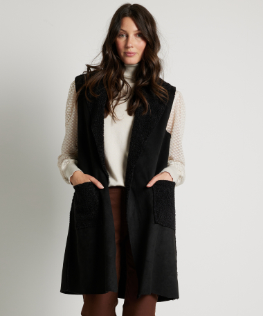 lang gilet lammylook