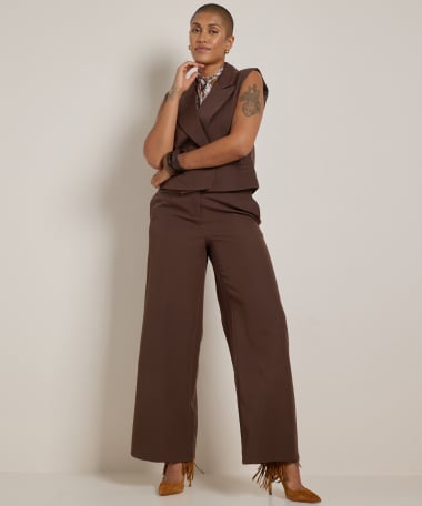 kort gilet met knoopsluiting