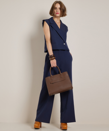 kort gilet met knoopsluiting