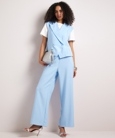 gilet met dubbele knopen